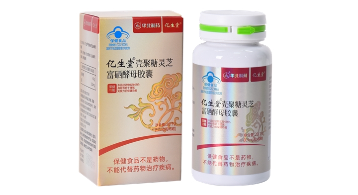 億生堂@殼聚糖靈芝富硒酵母膠囊